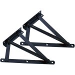 Ahlsen - 2 pices, canap triangle  ressort charnire bote de lit de rangement accessoires, noir