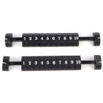 2 pi�ces compteur de score pour baby - foot noir avec indicateur � 10 chiffres