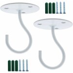 2 pi�ces crochet muraux de plafond en m�tal crochet de lustre robuste plaque de crochet � toute �preuve ...