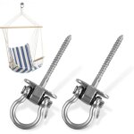 2 pices crochet a visser, acier inoxydable 304 robuste crochet plafond pour aire de jeux intrieure ...