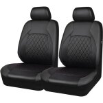 2 pi�ces ensemble complet housses si�ge voiture universelles, housses de si�ge de voiture en cuir imperm�able, ...