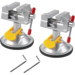 2 pi�ces �tau d'�tabli petit �tau pivotant, mini �tau � rotation 360� avec ventouse, 30mm, �tau de table ...