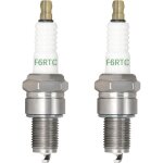 2 pi�ces f6rtc bougie d'allumage auto, bougie tondeuse a gazon, remplacer pour bpr6es / 7995 / wr6dc ...