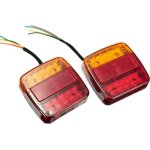 2 pi�ces feux arri�re de remorque 26 led 12 v feux arri�re clignotants feux stop r�flecteurs feux de ...