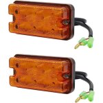 2 pi�ces feu clignotant avant � led pour chariot �l�vateur feu de gabarit de remorque ambre 12v - 80v ...