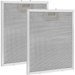 2 pi�ces filtre � graisse m�tallique pour hotte aspirante 320x260mm, filtre en maille accessoire hotte ...