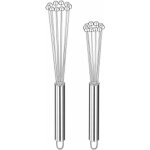 2 pices fouet  bille en acier inoxydable fouet  o?ufs mtalliques kit de fouets de cuisine pour cuisiner, ...