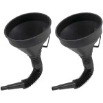 Ahlsen 2 pices grands entonnoir essence entonnoir huile moteur en plastique flexible entonnoir filtre ...