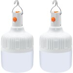 2 pi�ces lanterne camping led, lampe camping usb rechargeable puissante 500 lumens lampe exterieur, 3 ...