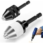 2 pi�ce mandrin perceuse, mandrin autoserrant hexagonale 6. 35mm (1 / 4'), mandrin pour visseuse capacit� ...