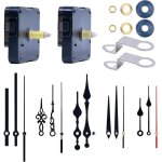 2 pi�ces m�canisme de mouvement d'horloge avec 5 paires diff�rentes horloge aiguilles, quartz silencieux ...