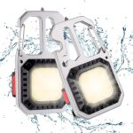 2 pièces mini lampe de travail portable rechargeable cob lampe de poche porte clé 1000 lumens magnétique ... 2 pièces mini lampe de travail portable rechargeable cob lampe de poche porte clé 1000 lumens magnétique ...