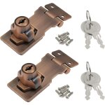 2 pices moraillon de verrouillage avec cl loquets moraillon de verrouillage pour porte meubles armoire ...