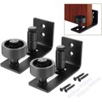 2 pi�ces multifunctional guide de plancher bas de porte de grange rouleau r�glable guide au sol pour ...