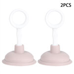 2 pi�ces nettoyeur de canalisation � ventouse pour �vier et salle de bain - rose
