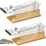 2 pi�ces piege a rat cage r�utilisable, pi�ge � souris vivante sensibilit� ajustable, nasse a rats sans ...