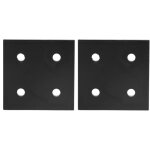 2 pi�ces plaque de jonction d'angle, �querre rectangulaire, profil� en aluminium, fixation pour bois, ...
