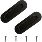 2 pices poignes de porte coulissante encastre poigne encastrable inox avec 4 vis pour pour armoire ...