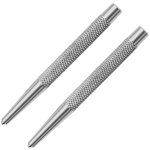 2 pi�ces pointeau central automatique en acier � haute teneur en carbone, positionnement central en poin�on ...