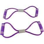 2 pi�ces poitrine �lastique 8 forme, sangle d'entra�nement fitness yoga �lastique pour �tirement - violet ...