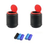 2 pices portable poubelle seau de voiture rtractable, avec 100 sacs poubelles, poubelle pliante voiture ...