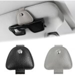 2 pi�ces porte lunettes pour voiture magn�tique, cuir de lunettes visi�re accessoire auto voiture interieur, ...