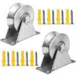2 pi�ces poulie de levage mouflage inox, v - poulies simple pour cable, 48mm poulie avec roulements, ...