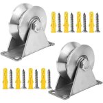 2 pi�ces poulie de levage mouflage inox, v - poulies simple pour cable, 48mm poulie avec roulements, ...