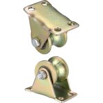 2 pi�ces poulie de levage mouflage, roulette � rainure en u, roulette de levage, roue gorge poulies cable ...