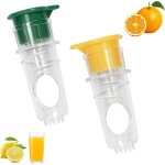 [jamais utilis�]2 pi�ces presse agrumes citron manuel, portable presse - citron avec filtre int�gr�, ...