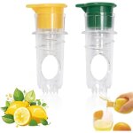 2 pi�ces presse citron manuel, avec verseur presse agrumes manuel, portable presse agrume manuel, jaune ...