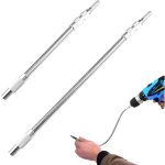2 pi�ces rallonges flexibles de foret, flexible rallonge renvoi d'angle visseuse, tournevis flexible, ...