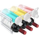 2 pi�ces range bouteille, �tag�res � bouteilles empilables en plastique, peut contenir jusqu'� 6 bouteilles, ...