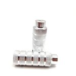 2 pi�ces repose pieds de v�lo en alliage d'aluminium pied pegs p�dale repose - pieds cylindriques piquets ...