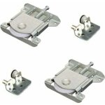 2 pi�ces roulette de porte coulissante placard, roues de rouleau de meuble coulissantes, guides de coureurs ...