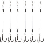 2 pi�ces sgwlpk110 leurres souples avec hame�ons triples de 10 cm pour p�che � la ligne
