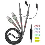 2 pi�ces sondes � pince oscilloscope 100 mhz p6100 avec kit d'accessoires 1x 10x universelles sondes ...