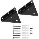 2 pi�ces supports d'�tag�re flottants, supports � tablettes muraux triangulaires invisibles equerre etagere ...