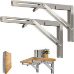 2 pi�ces support d' �tag�res pliable, 300mm �querre pliante support console pliants, murale supports ...