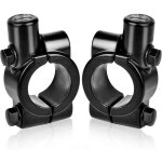 2 pi�ces support de miroir de moto pour support de guidon 22mm - pour r�troviseur lat�ral 10mm, aluminium ...