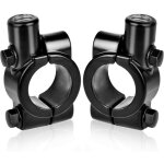 2 pi�ces support de miroir de moto pour support de guidon 22mm - pour r�troviseur lat�ral 10mm, aluminium ...