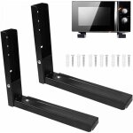 2 pices support mural pour micro ondes, supports micro ondes, universel support pour four  micro ondes, ...