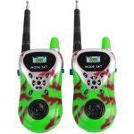 2 pi�ces talkie - walkie enfant mini radio communication jouet ext�rieur cadeau vert