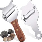 2 pi�ces trancheuse � truffes lame r�glable manche en palissandre acier inoxydable fromage chocolat truffes ...