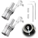 2 pi�ces turbo whistle, sifflet tuyau d'�chappement de voiture taille xl, blow - off turbo sound simulator ...