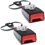 2 pi�ces voiture avant ceinture de s�curit� serrure boucle prise connecteur avertissement