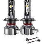 2 pi�cesh7 led phare blanc 6000k ampoule de voiture feux de croisement / faisceau de route pour voitures ...