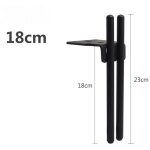 2 pieds de meubles metal noir, pied canap� de rechange moderne pied pour table basse de 18cm, meuble ...