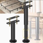 2 pieds de meuble m�tal r�glables 1834 cm, pieds pour table, chaise, bureau, cuisine, hauteur adaptable ...