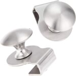 2 poignes de porte en verre acier inoxydable / clips / clips pour verre 5 - 8 mm poignes de tiroir ...